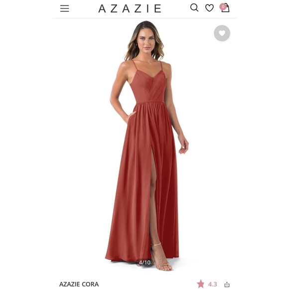 Azazie Cora Bridesmaid's Dress - Picture 1 of 8